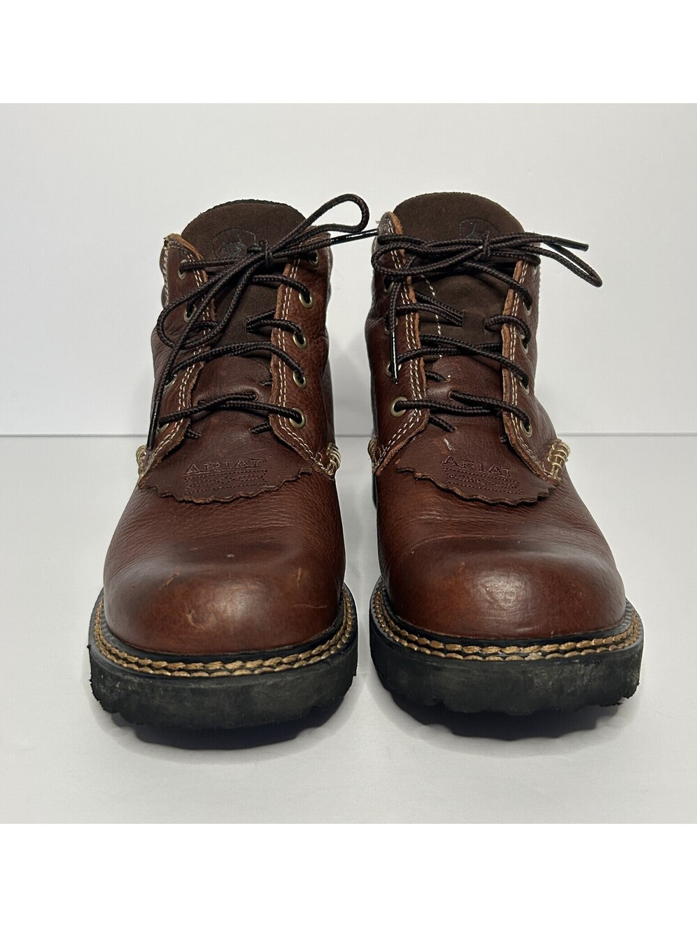 Ariat Size 9B Women's Canyon Lace up ankle Boots leater Dark Copper Brown